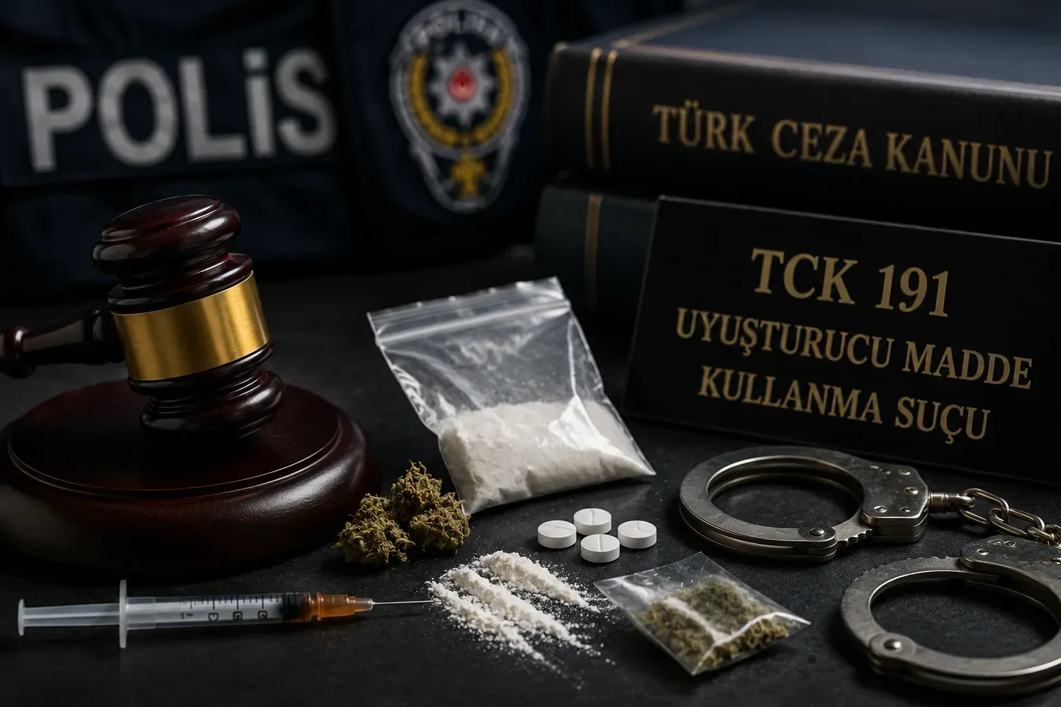 Uyuşturucu kullanma suçu kapsamında ele geçirilmiş deliller