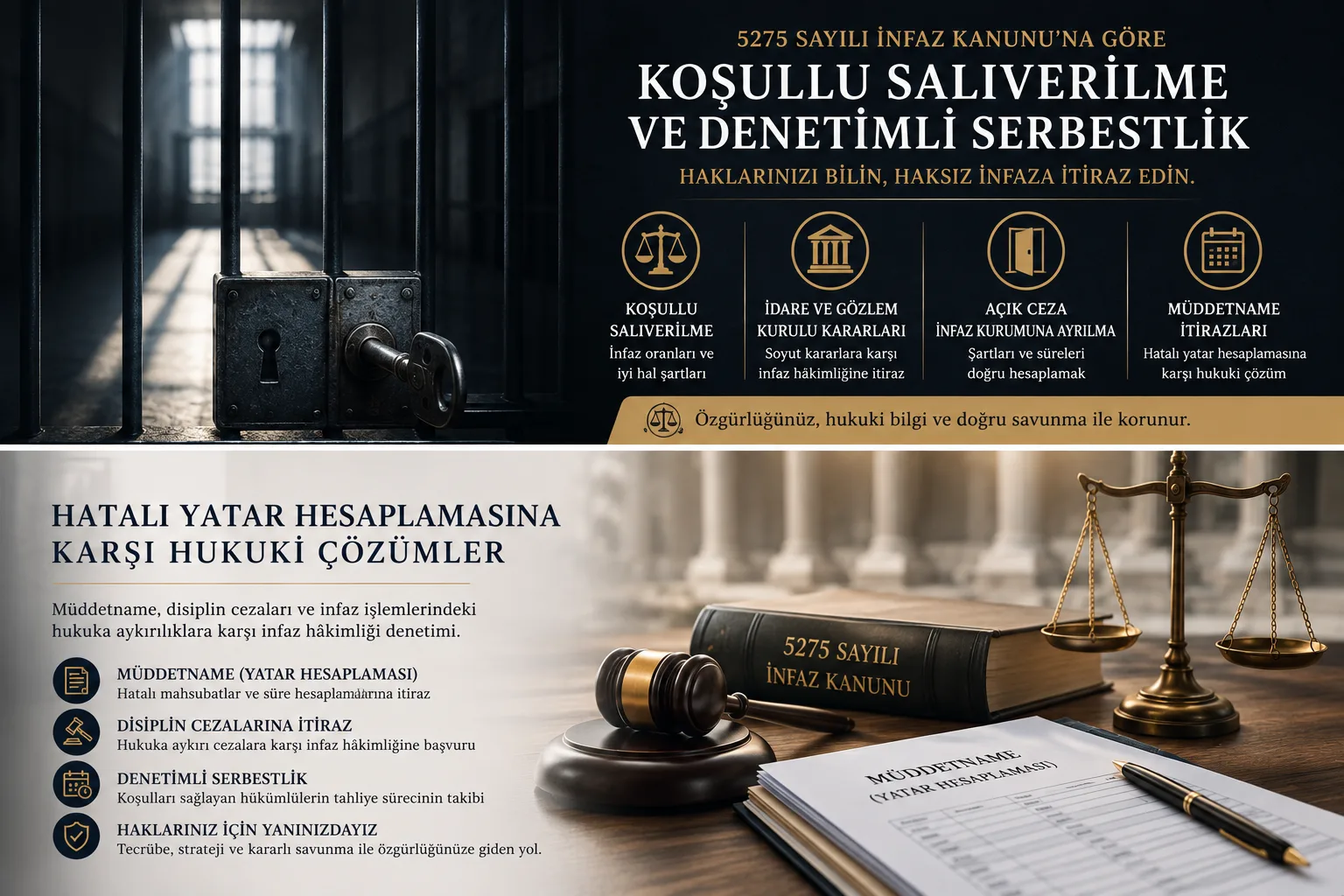 denetimli serbestlik ve koşullu salıverme şartları hakkındaki hukuki makalede kullanılan haksız infaz süreçlerine itiraz edilmesini belirten görsel